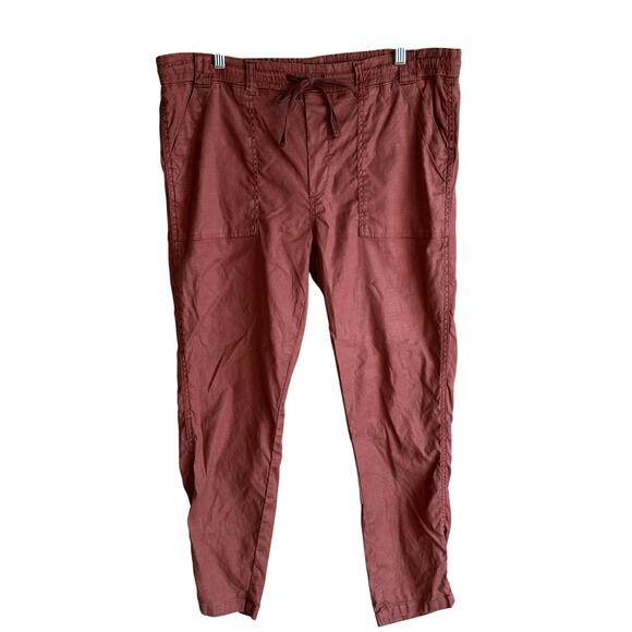 Level 99 Shannon Utility Ankle Pant Jogger Rust L - Picture 2 of 11